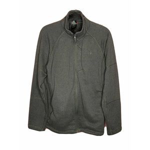 NORTHFACE Mens Gray Zip Up Fleece Jacket Sz L